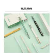 新易达文具-晨光中性笔裸色控系列0.38/0.5针管笔大容量速干笔学生办公用笔12支/盒