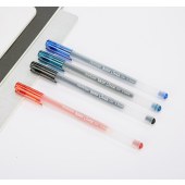 新易达文具-爱好中性笔0.5mm全针管大容量水性笔黑蓝红学生办公碳素笔12支/盒