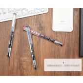 新易达文具-爱好中性笔0.5mm子弹头大容量直液笔学生考试笔碳素签字笔12支/盒