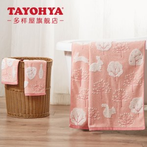 TAYOHYA多样屋  森林物语提花趣生活系列  方巾+面巾+浴巾