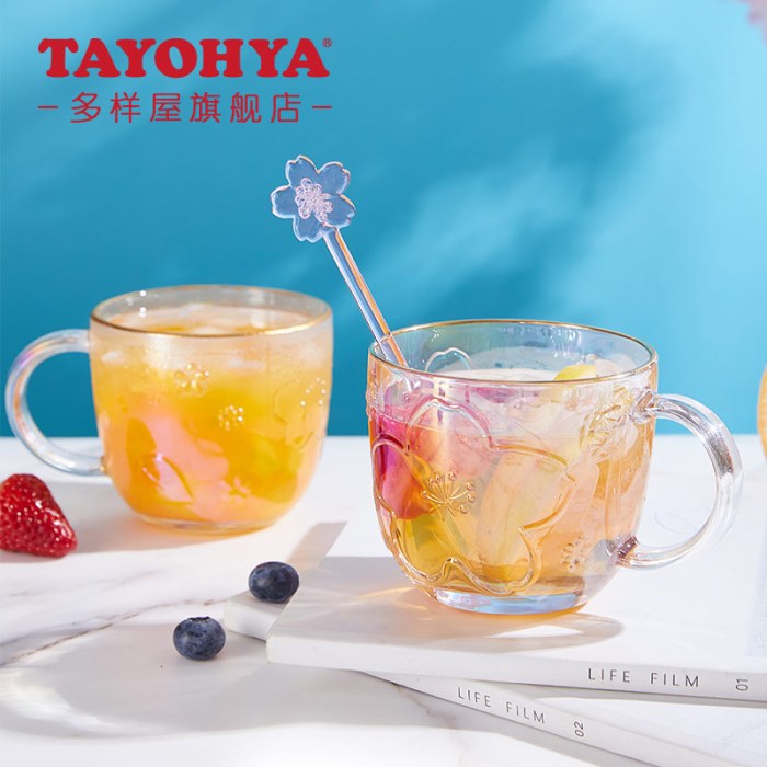 TAYOHYA多样屋  炫彩樱花杯-440ml（含搅拌棒）