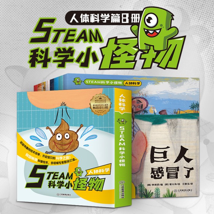 STEAM科学小怪物 人体科学(全8册)