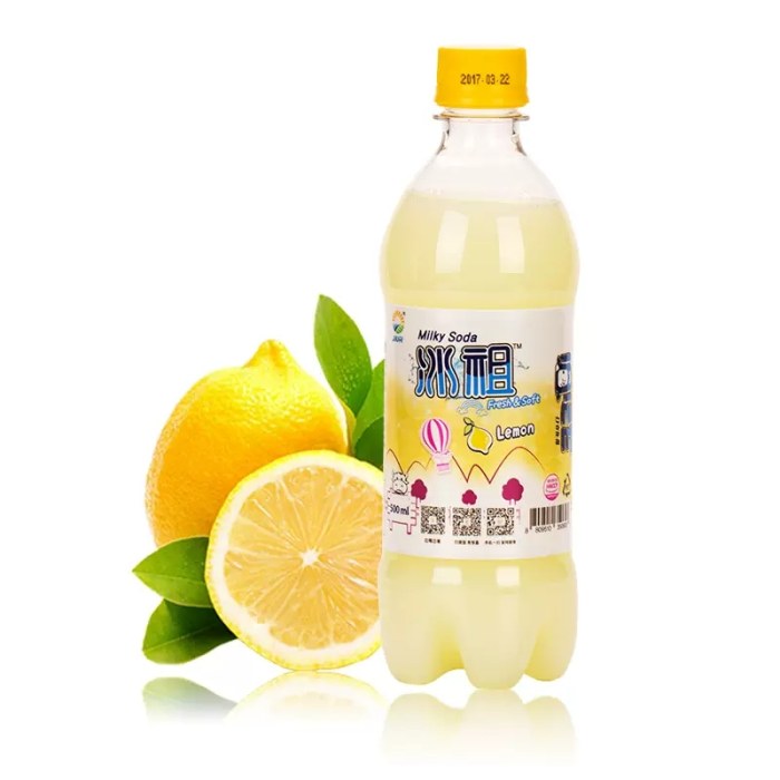 九日冰祖柠檬味碳酸饮料500ml