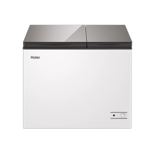 海尔（Haier）冰柜家用双温181升 冷冻冷藏双温双箱低霜冷柜 一级节能钢化玻璃面板卧式雪柜FCD-181XMC