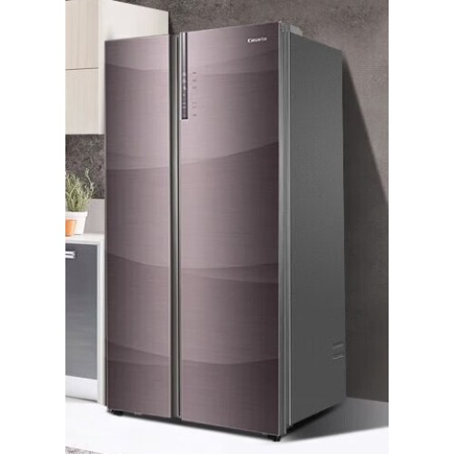卡萨帝（Casarte）643升冰箱家用大容量对开门双开门风冷无霜干湿分储变频一级能效4D恒温全景空间 帛拉蒂极光紫BCD-643WDCPU1