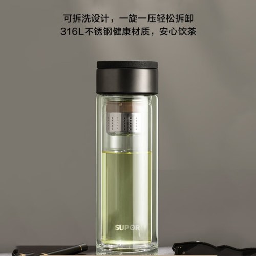 苏泊尔 商务玻璃杯 380ML KC38JF10