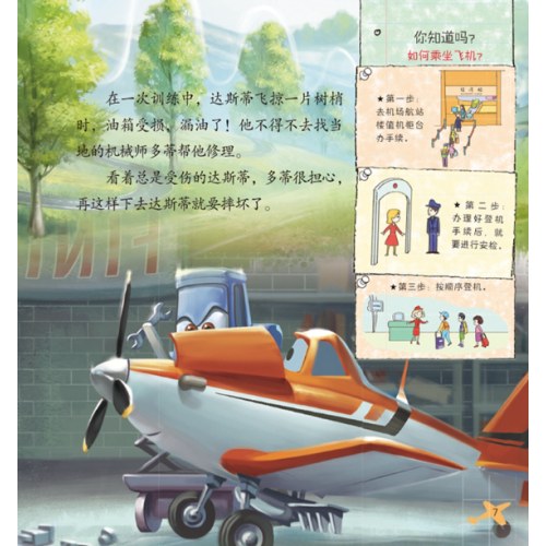 迪士尼经典电影 儿童百科翻翻书：飞机总动员-揭秘飞机