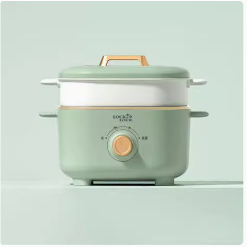 乐扣EJP1527RED/EJP1527GRN液体加热器（电火锅）2.5L不粘涂层 批