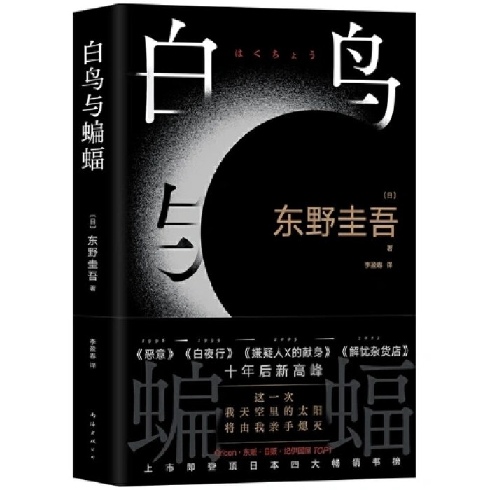 白鸟与蝙蝠（东野圭吾出道35周年，荣耀新高峰！）