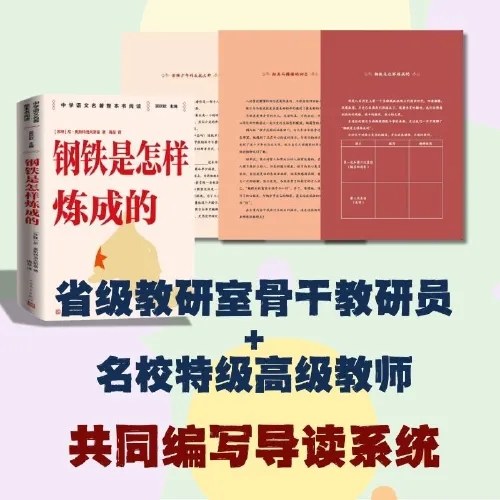 钢铁是怎样炼成的 整本书阅读语文教材七年级下册推荐书目 中学语文名著整本书阅读丛书 全本无删减 名师教学手帐 双色印刷装帧 人民文学出版社