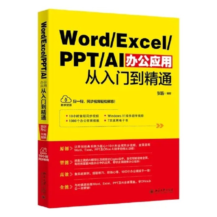 Word/Excel/PPT/AI办公应用从入门到精通