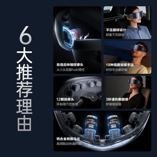 SKG E4 Pro 眼部按摩仪_石灰白
