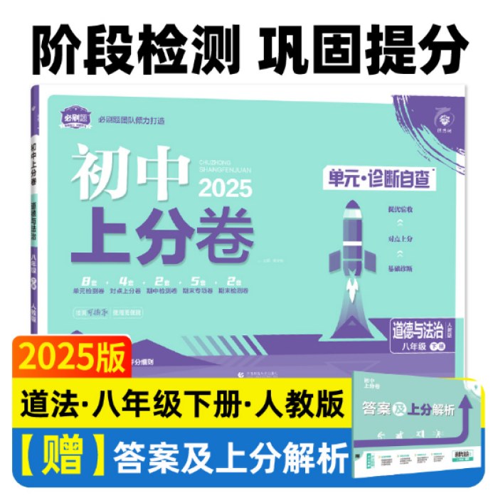 2025版理想树初中上分卷政治 八年级下册道德与法治  阶段检测巩固提分 人教版