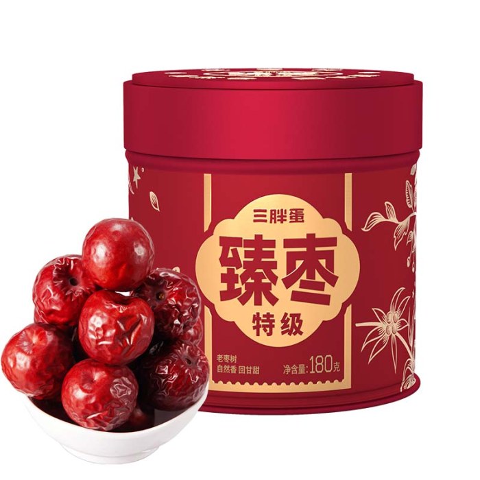 三胖蛋臻枣 180g铁罐*2罐