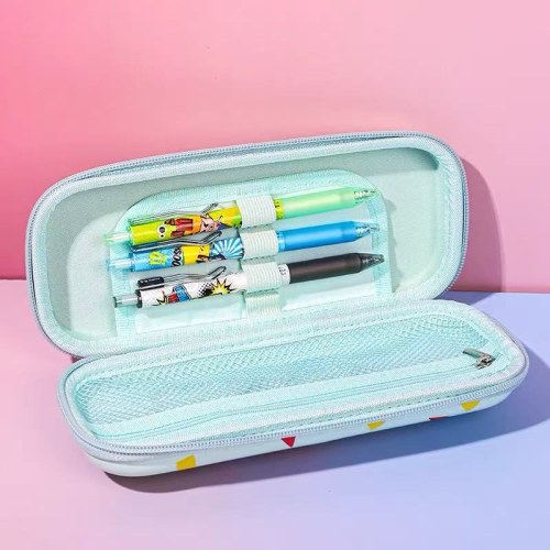 麦和正品蜡笔小新 卡通学生文具笔盒大容量拉链硬壳EVA创意铅笔袋