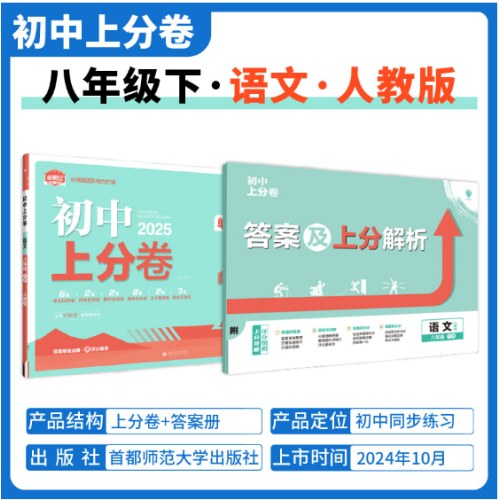 2025版理想树初中上分卷八年级下册语文 阶段检测巩固提分 人教版