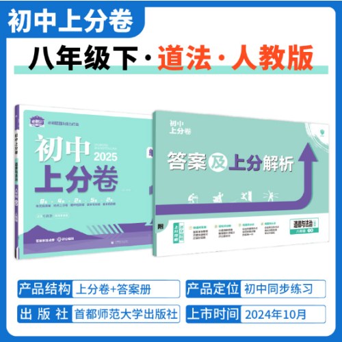 2025版理想树初中上分卷政治 八年级下册道德与法治  阶段检测巩固提分 人教版