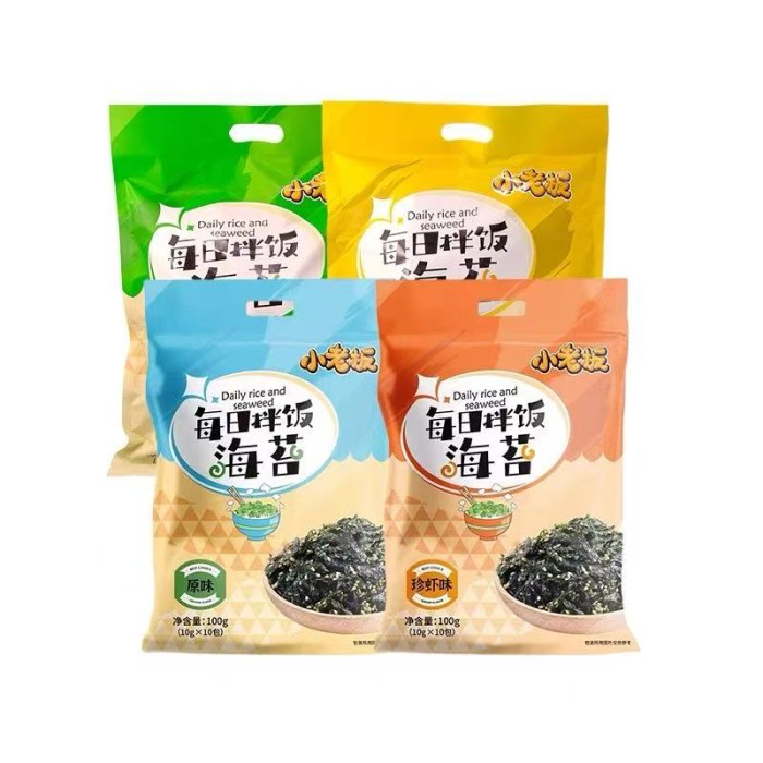 小老板70g每日拌饭海苔（肉松味/原味/珍虾味）