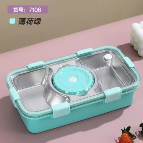 304不锈钢保温饭盒分格餐盒不串味上班族儿童小学生便当餐盘