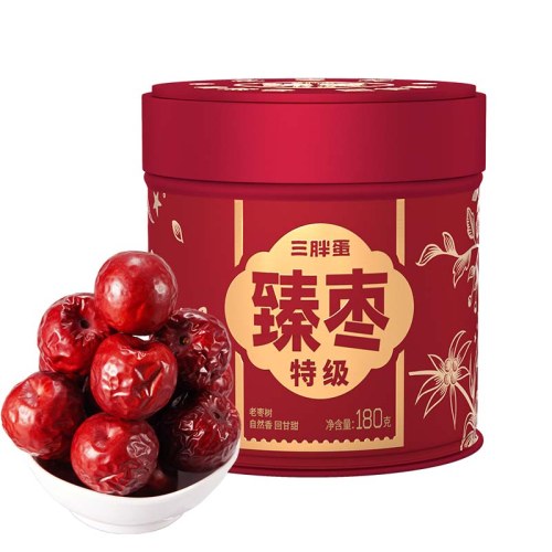 三胖蛋臻枣礼盒 180g铁罐臻枣礼盒*6罐