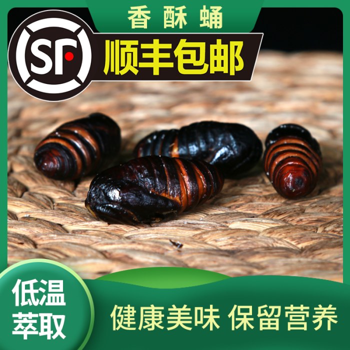 香酥蚕蛹 开袋即食（38g/盒 素恋）
