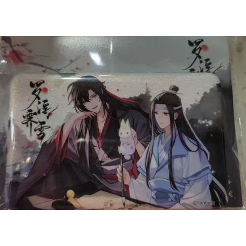 吧唧-马口铁徽章-魔道祖师动画罗浮霁雪系列方形双人徽章
