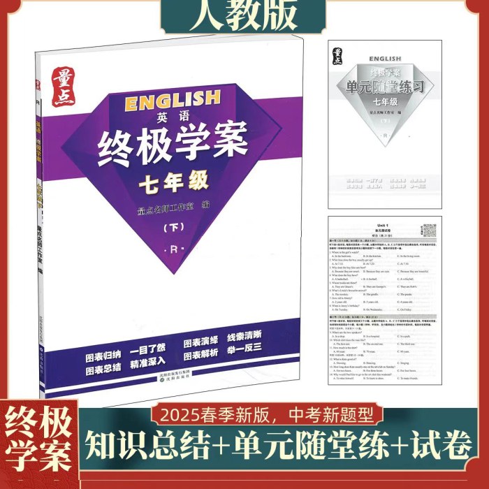 2025春量点学案英语七年级下册人教版7BRJ沈阳出版社新题型七下