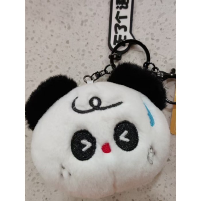 BB叫无语熊猫-毛绒扣