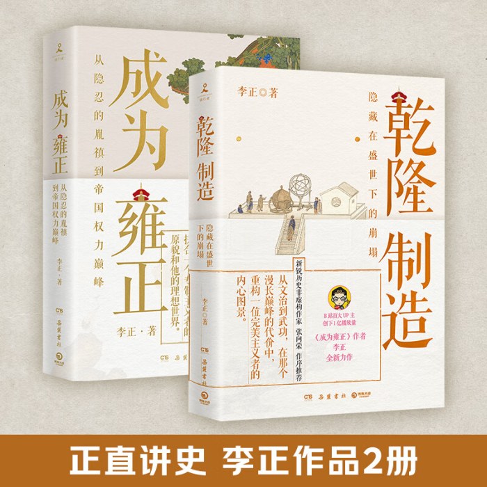 李正作品：乾隆制造+成为雍正 （全2册）