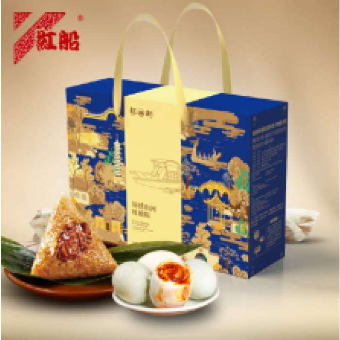 2025 好食材 鲜利来 端午礼物@嘉兴红船粽-锦绣山河1480g/盒