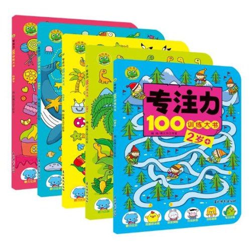 专注力100训练大书 2岁+/3岁+/4岁+/5岁+/6岁+ 全5册
