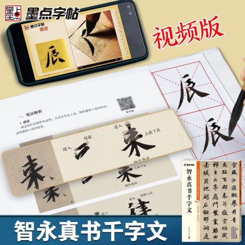 墨点字帖：中国碑帖高清彩色精印解析本-智永真书千字文