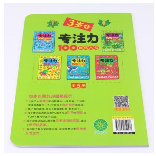 专注力100训练大书 3岁+