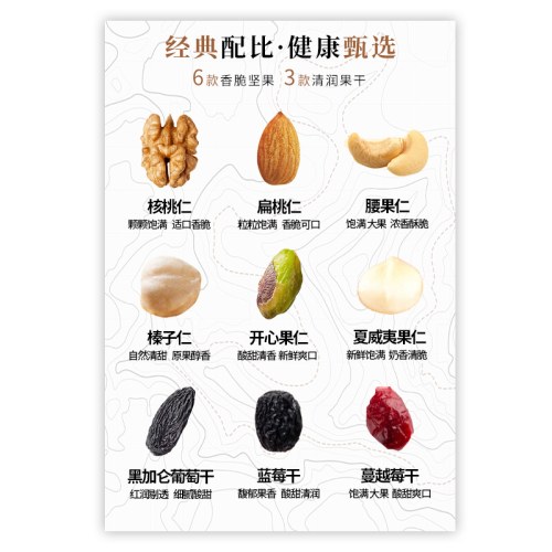 三只松鼠每日坚果750g一盒30袋