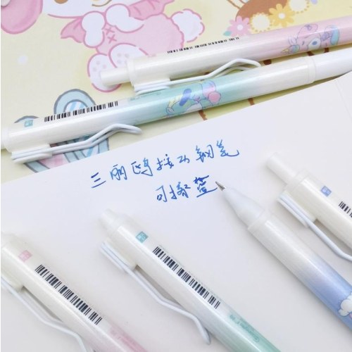 三丽鸥按动钢笔KR82079-24（可擦蓝）
