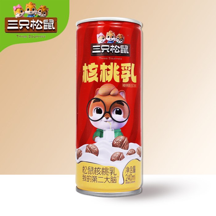 三只松鼠核桃乳240ml植物蛋白饮料