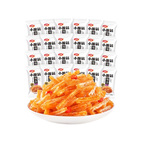 卫龙 小面筋麻辣儿时辣条散装39包小包装年货怀旧零食休闲食品