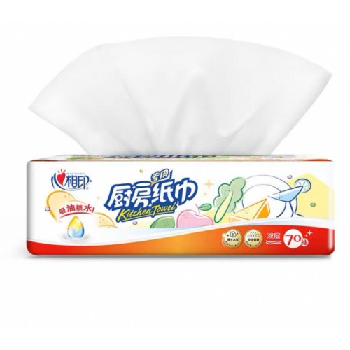 心相印厨房专用抽纸吸油吸水去污加厚擦桌沥水清洁卫生纸巾3包/提（3提 共9包）