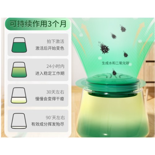 希望树二代小绿罐去除甲醛果冻除醛魔盒7罐装 新房家用甲醛清除剂真除醛