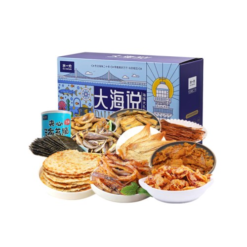 水一方 SEA FORTUNE海味缤纷礼盒620g*2盒 大连特产伴手礼送礼团购海味零食