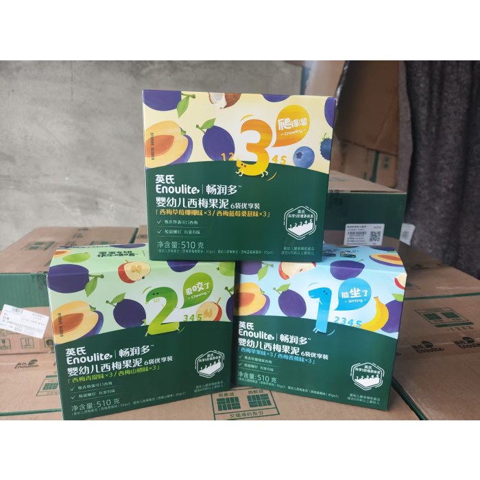 英氏畅润多果泥一二三阶