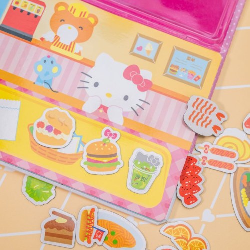 Hello Kitty磁力贴绘本.今天我来点餐