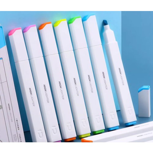 晨光优品荧光笔单头闪闪套装AHMU1616六色