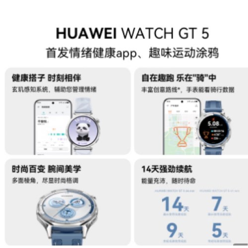 华为HUAWEI WATCH GT 5 41mm 湖光青