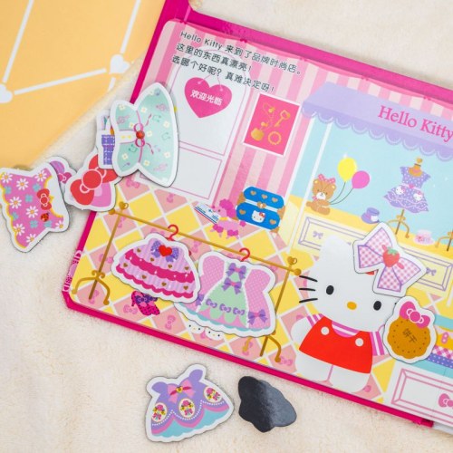 Hello Kitty磁力贴绘本.美美地打扮吧