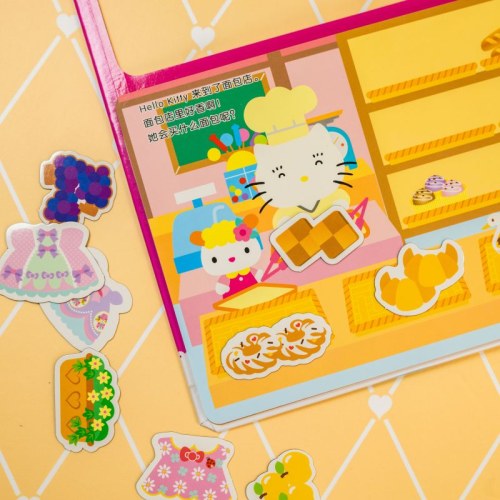 Hello Kitty磁力贴绘本.我喜欢去购物