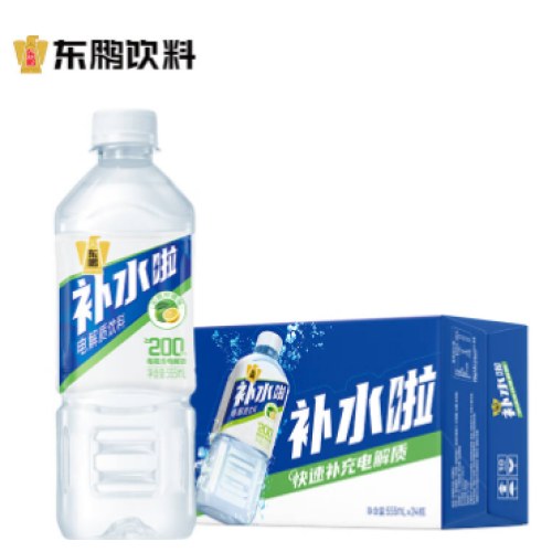 东鹏特饮东鹏补水啦电解质水饮料555ml*24整箱清爽柠檬味