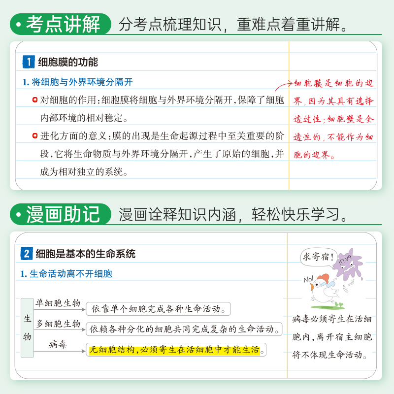 (2026)学霸笔记6：高中生物（必修1、2）（选择性必修）（全彩版