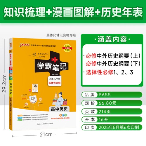 26新教材学霸笔记高中历史通用版