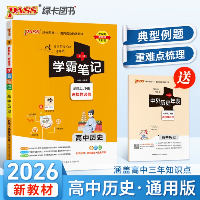 26新教材学霸笔记高中历史通用版